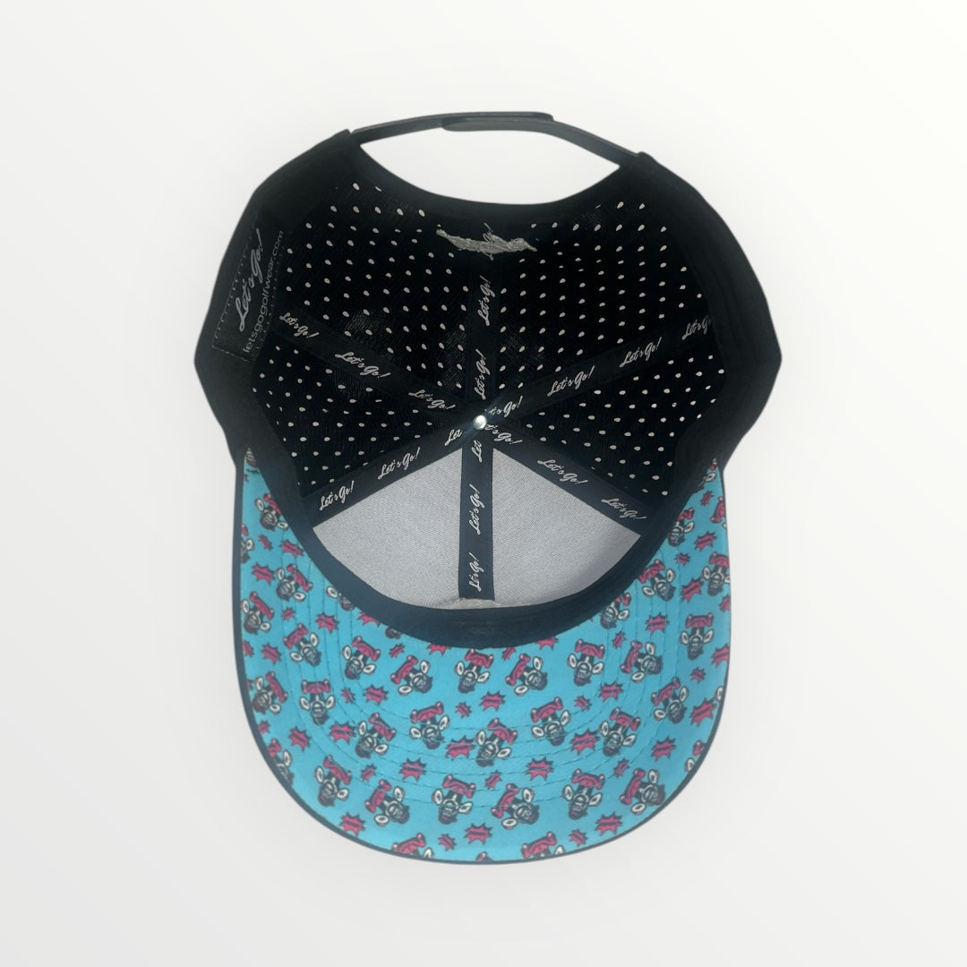 Black Chimp Hat Rubber Logo