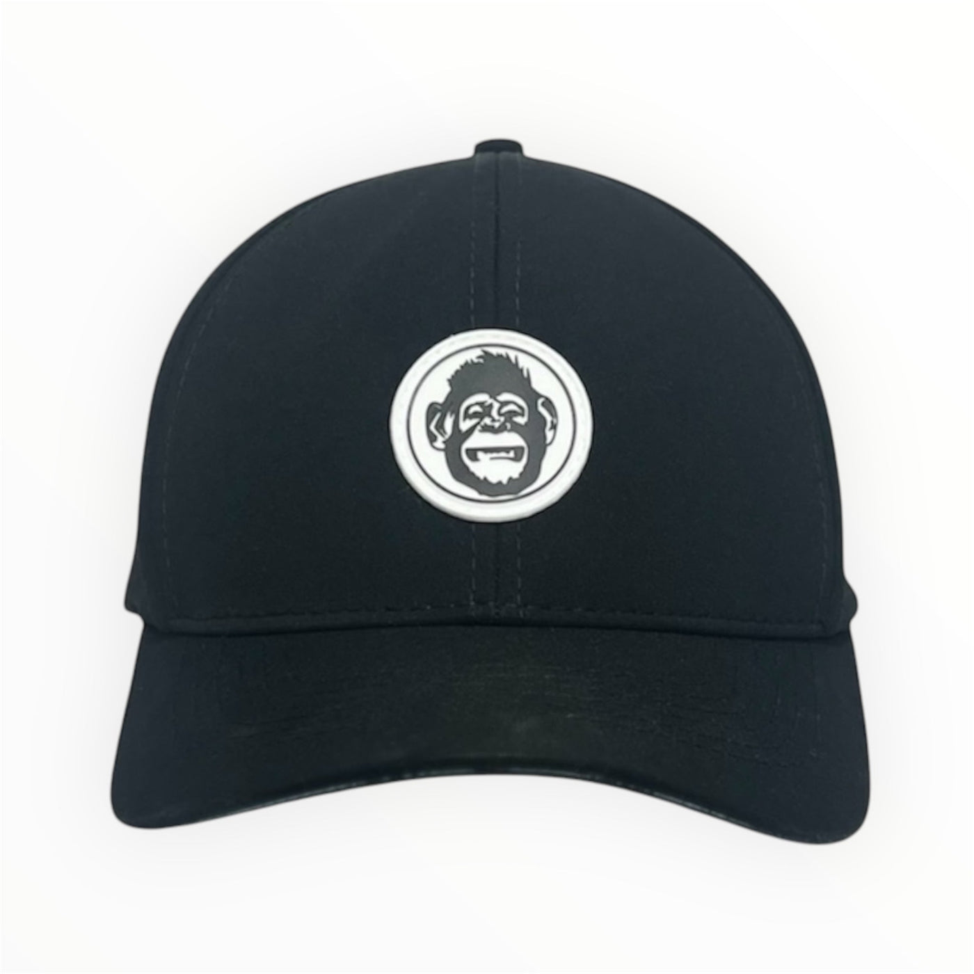 Black Chimp Hat Rubber Logo