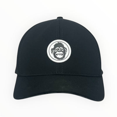 Black Chimp Hat Rubber Logo