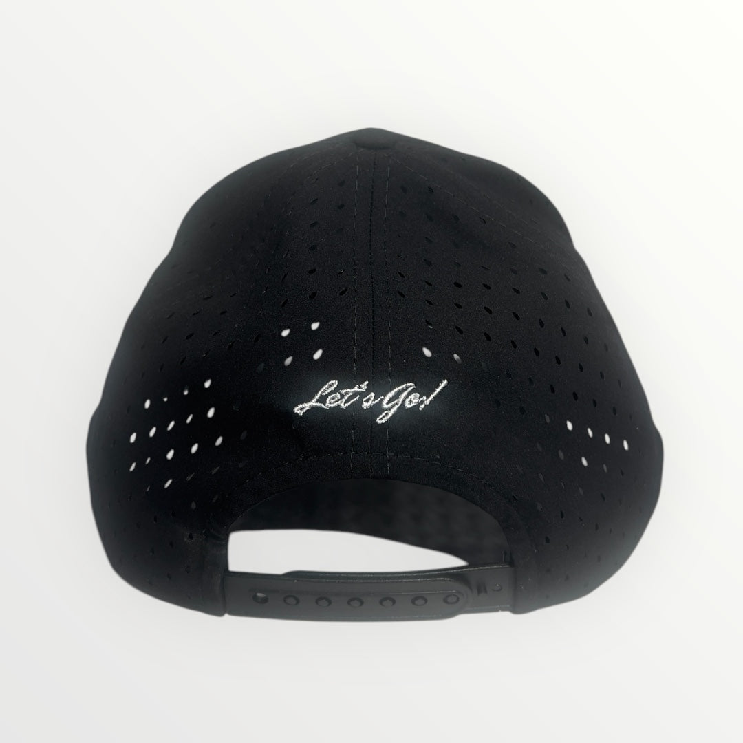 Black Chimp Hat Rubber Logo
