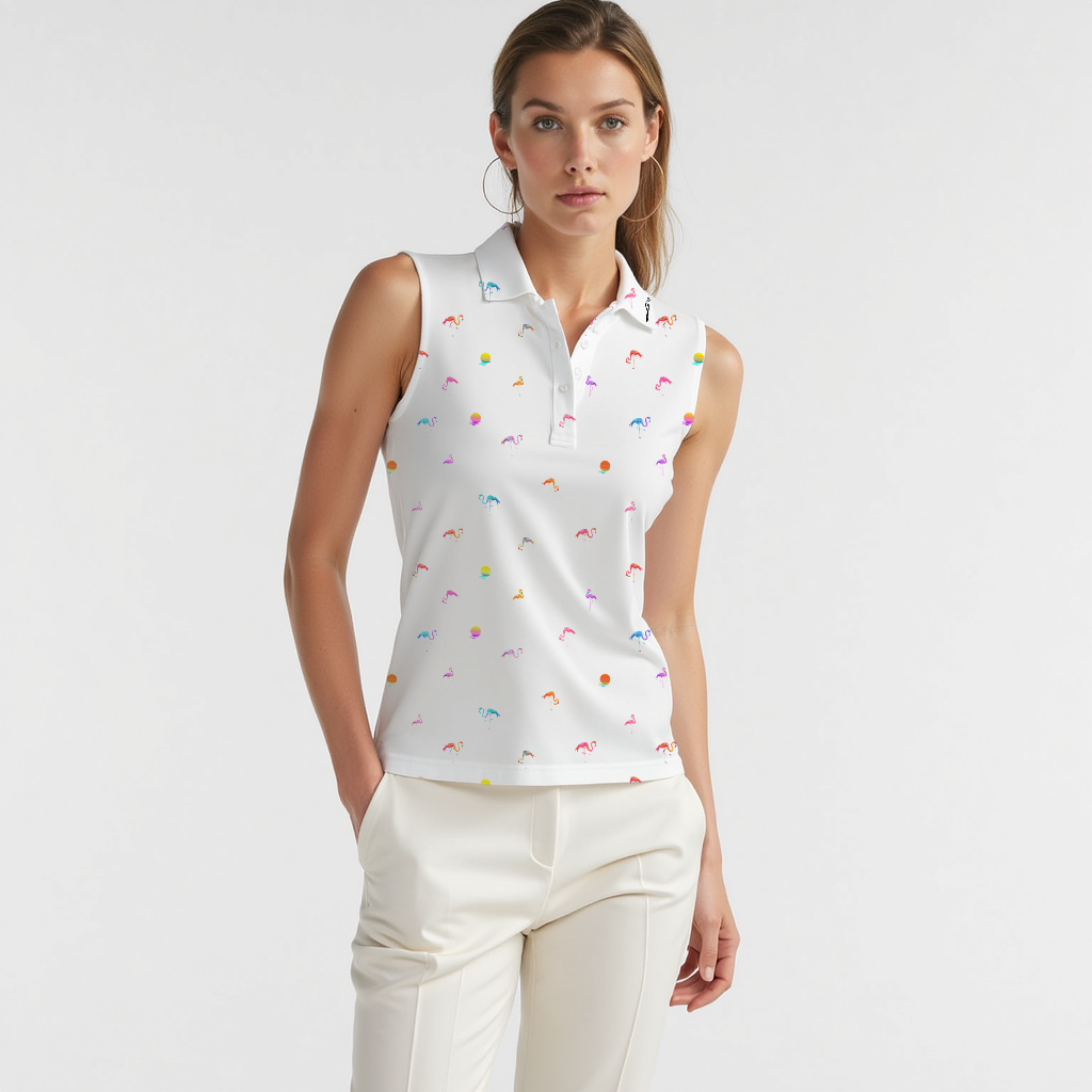 Flamingo Sunset Polo