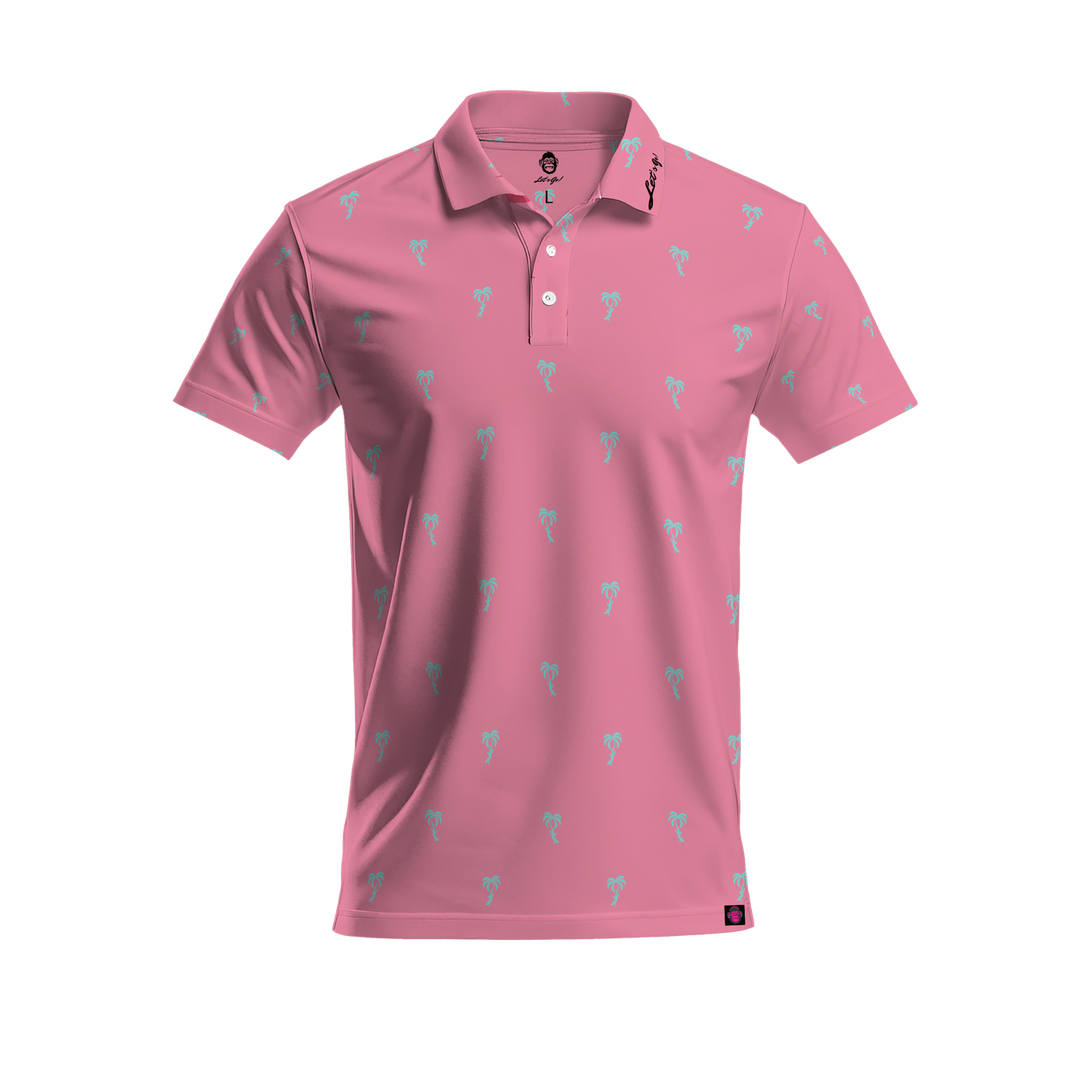 I Guana Golf Pink Polo