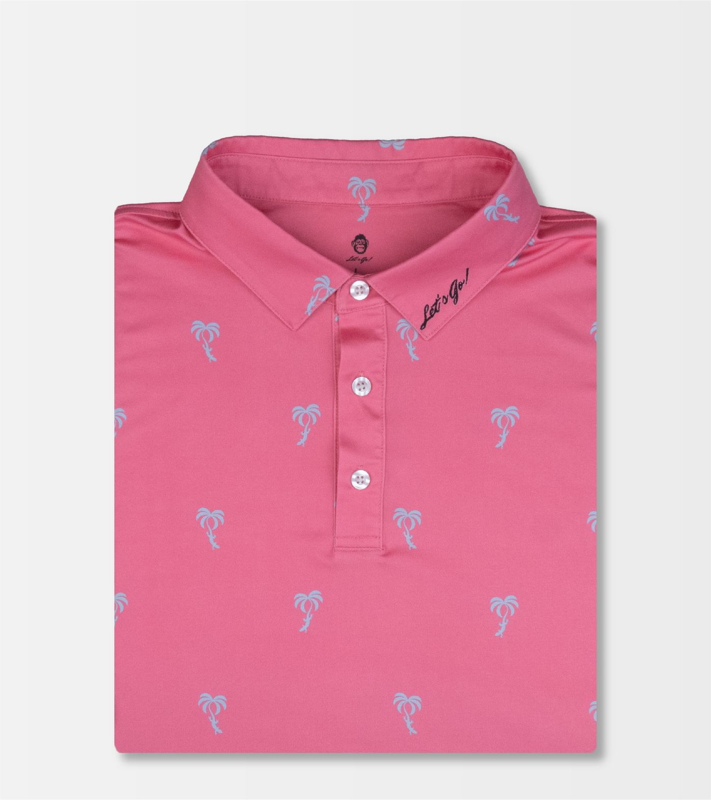 I Guana Golf Pink Polo