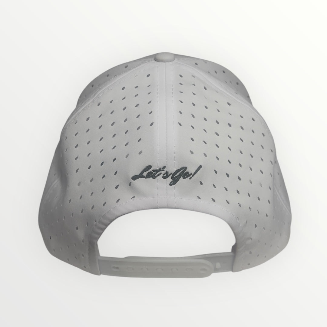 White Chimp Hat Rubber Logo
