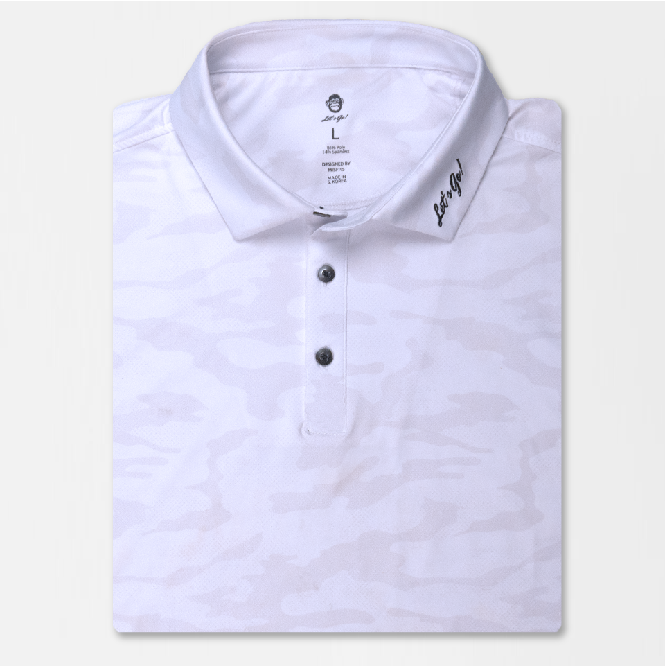 Ghost White Camo Polo